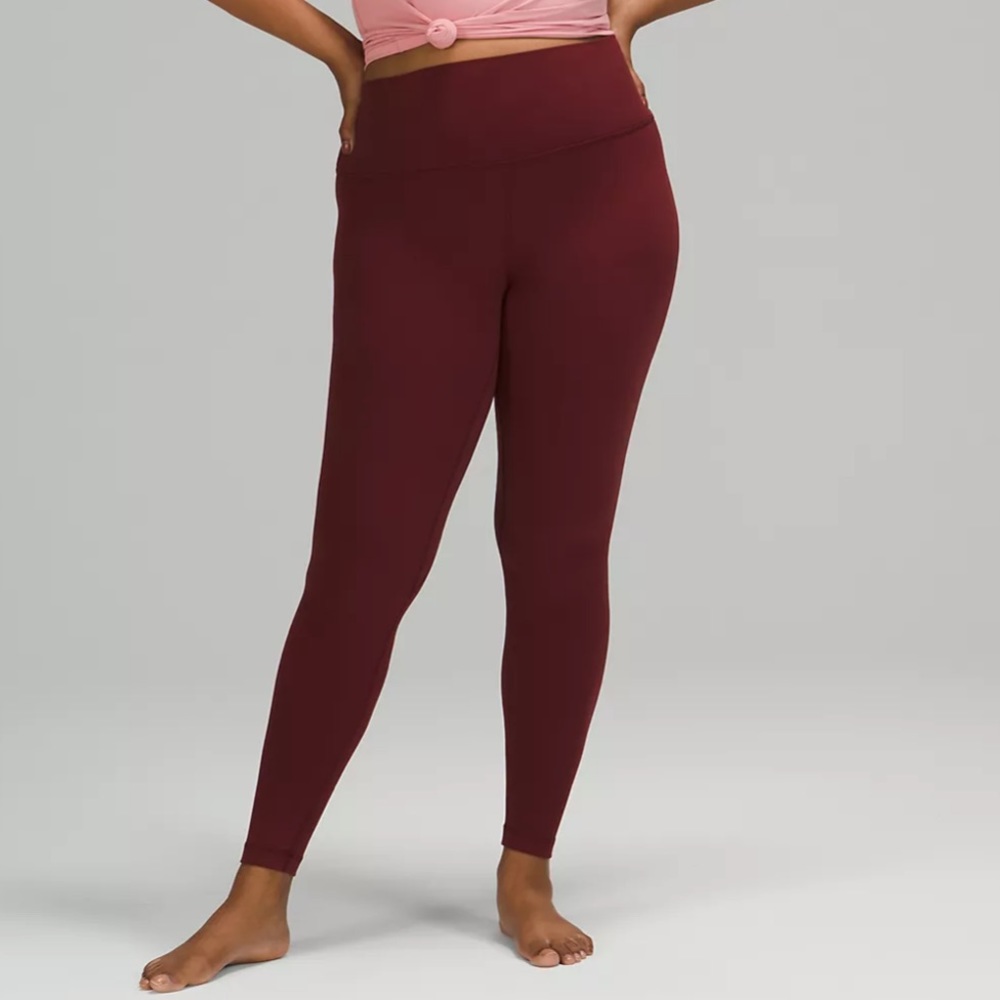 Align high rise 28” leggings. In red merlot.
